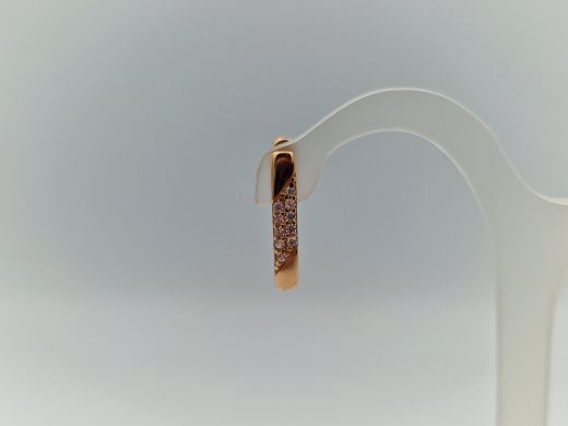 Zelta auskari ar cirkoniju, 1.56 g