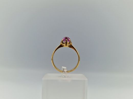 Zelta gredzens ar cirkoniju, 3.54 g, izm. 19