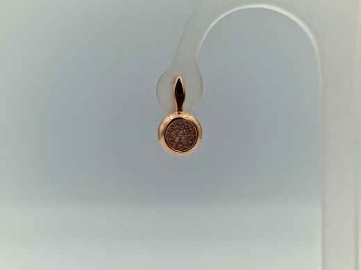 Zelta auskari ar cirkoniju, 3.12 g