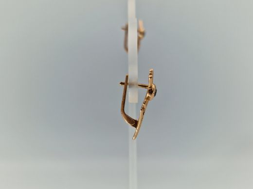 Zelta auskari ar cirkoniju, 2.91 g