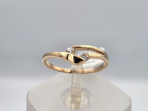 Gold ring, 1.27 g, size 16