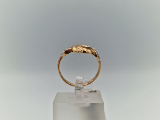 Zelta gredzens ar cirkoniju, 1.93 g
