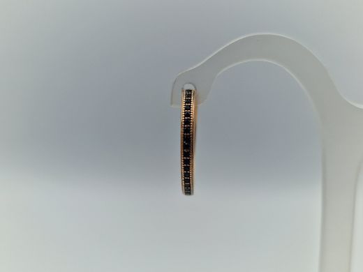 Zelta auskari ar cirkoniju, 1.65 g