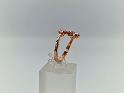 Zelta gredzens ar briljantu, 3.2 g, izm. 16.5