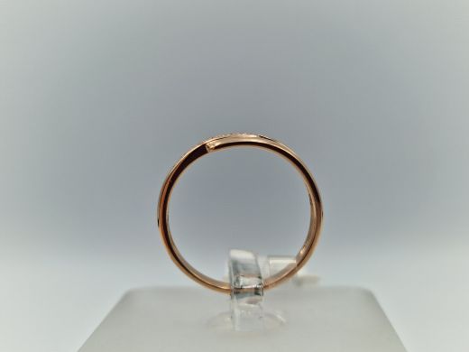 Zelta gredzens ar cirkoniju, 1.75 g, izm. 16