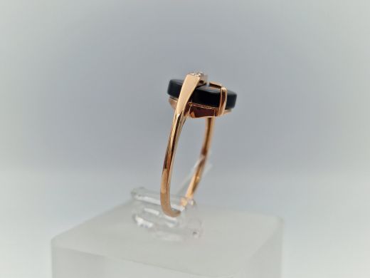 Zelta gredzens ar cirkoniju, 2.56 g, izm. 17