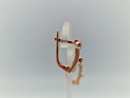 Zelta auskari ar cirkoniju, 3.96 g