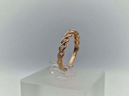 Zelta gredzens ar briljantu, 1.71 g, izm. 16