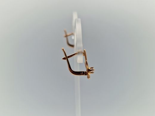 Zelta auskari ar cirkoniju, 3.08 g