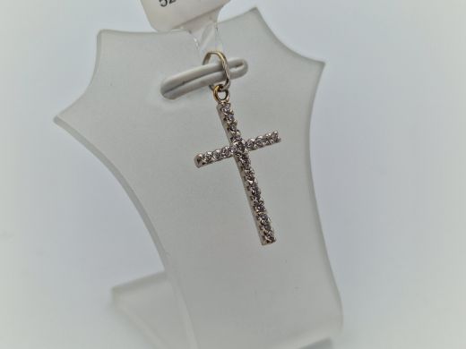 Золотой кулон с цирконом, 0.8 г