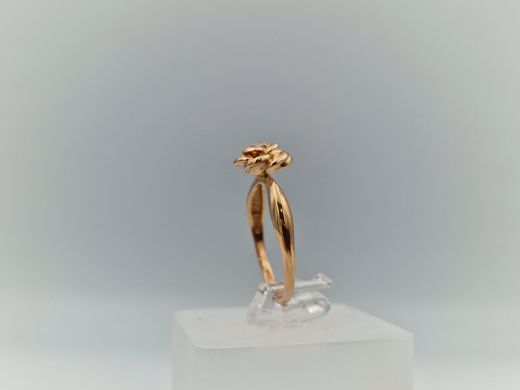 Zelta gredzens ar cirkoniju, 2.46 g, izm. 17