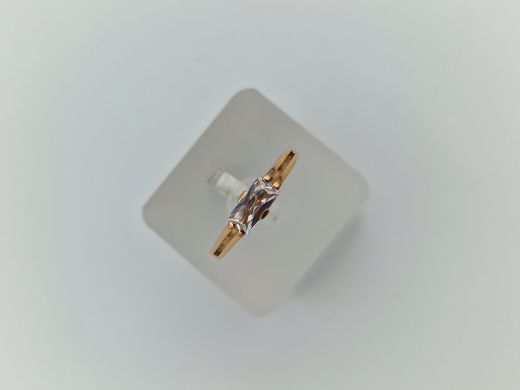 Zelta gredzens ar cirkoniju, 2.64 g, izm. 18.5