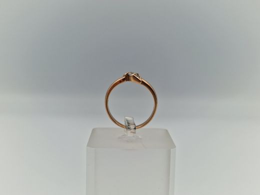 Zelta gredzens ar cirkoniju, 2.48 g, izm. 17.5