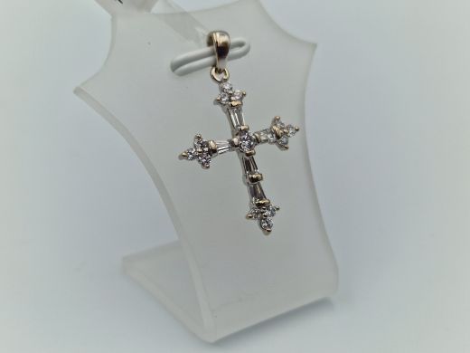 Золотой кулон с цирконом, 1.71 г