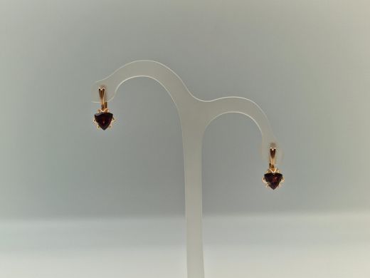 Zelta auskari ar cirkoniju, 3.09 g