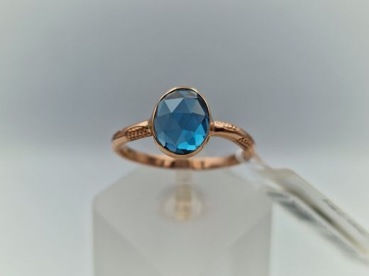 Zelta gredzens ar topāzu, 2.99 g, izm. 20