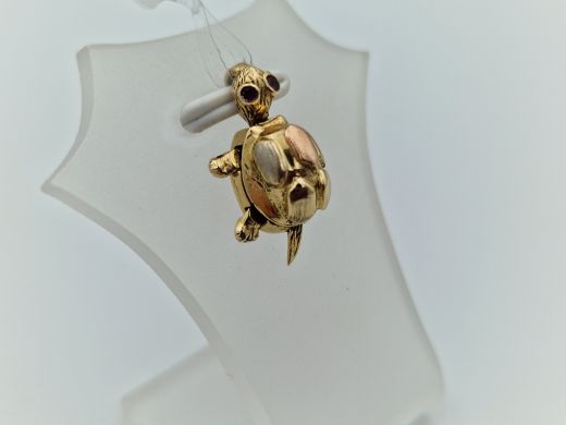 Zelta kulons ar cirkoniju, 2.29 g