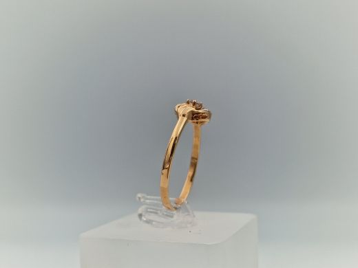 Zelta gredzens ar cirkoniju, 1.7 g, izm. 18.5