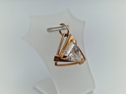 Zelta kulons ar cirkoniju, 2.71 g