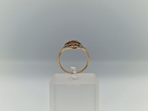 Zelta gredzens ar cirkoniju, 3.02 g, izm. 18.5