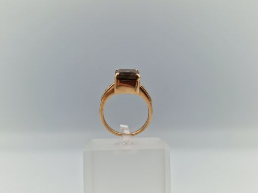 Золотое кольцо с цирконом, 5.45 г, разм. 17.5