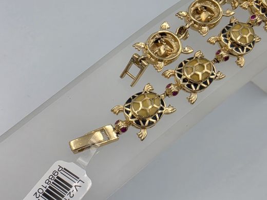 Gold bracelet with ruby, 25.18 g