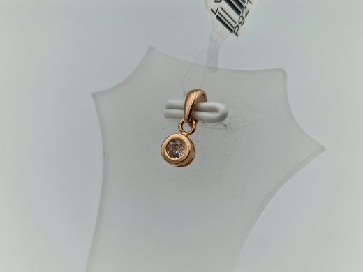 Zelta kulons ar cirkoniju, 0.37 g