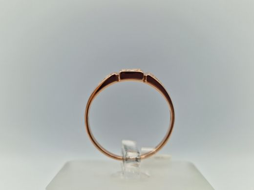 Zelta gredzens ar cirkoniju, 1.98 g, izm. 17.5