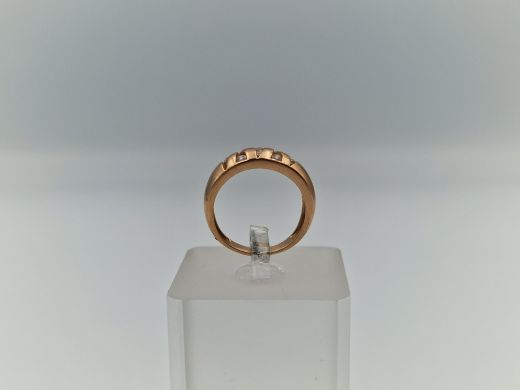 Zelta gredzens ar cirkoniju, 3.22 g, izm. 16.5