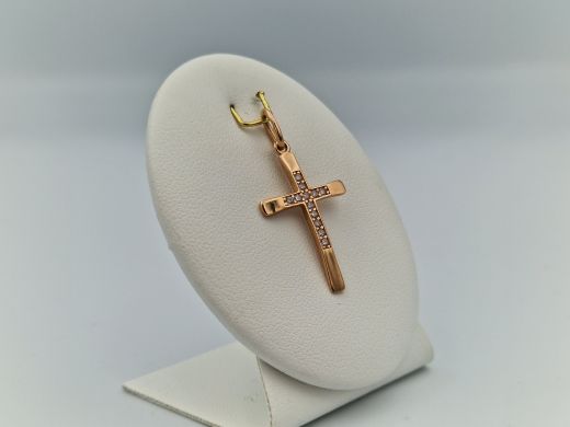 Золотой кулон с цирконом, 1.34 г