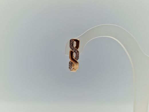 Zelta auskari ar cirkoniju, 2.11 g