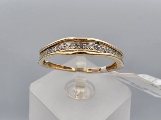 Gold ring, 1.97 g, size 19.5