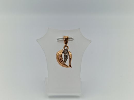 Zelta kulons ar cirkoniju, 1.41 g