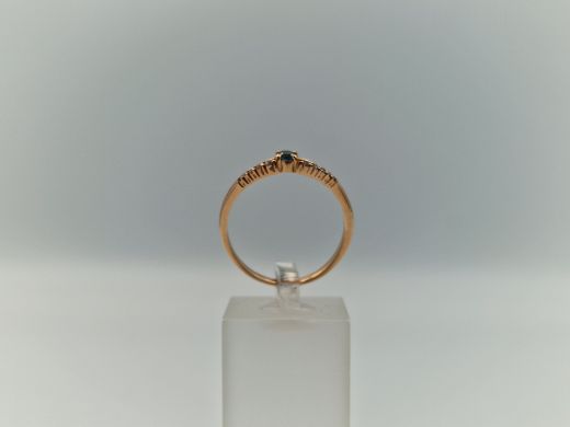 Zelta gredzens ar cirkoniju, 2.25 g, izm. 19