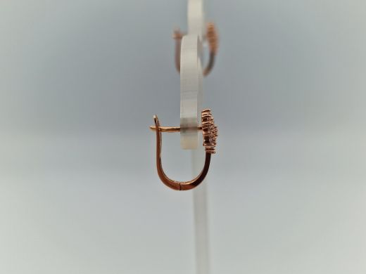 Zelta auskari ar cirkoniju, 1.38 g