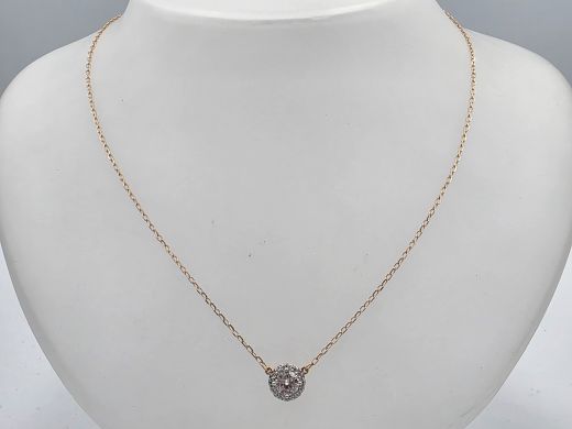 Zelta kaklarota ar cirkoniju, 1.9 g, izm. 45