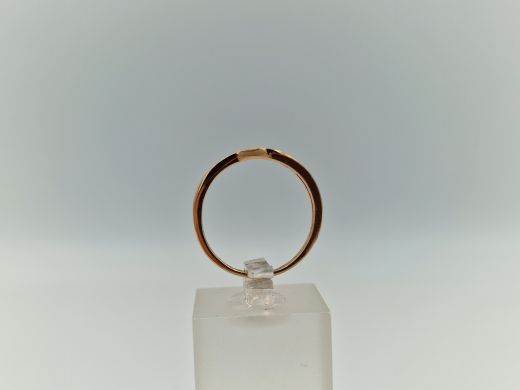 Zelta gredzens ar cirkoniju, 2.48 g, izm. 17