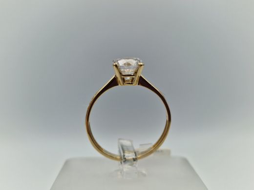 Zelta gredzens ar cirkoniju, 2.06 g, izm. 17.5