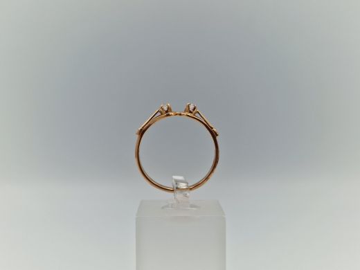 Zelta gredzens ar cirkoniju, 1.77 g, izm. 17.5