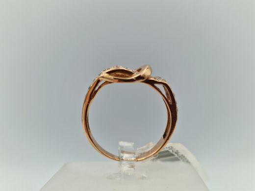 Zelta gredzens ar cirkoniju, 3.05 g, izm. 17.5