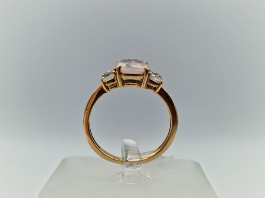 Zelta gredzens ar cirkoniju, 1.65 g, izm. 15.5