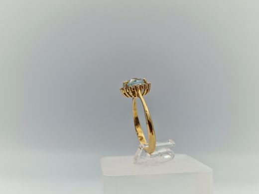 Zelta gredzens ar cirkoniju, 1.94 g