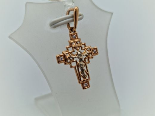 Золотой кулон с цирконом, 1.3 г