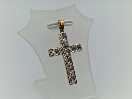 Zelta kulons ar cirkoniju, 1.85 g