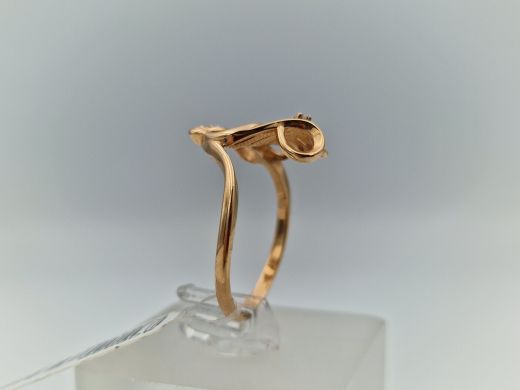 Zelta gredzens ar cirkoniju, 2.81 g, izm. 19