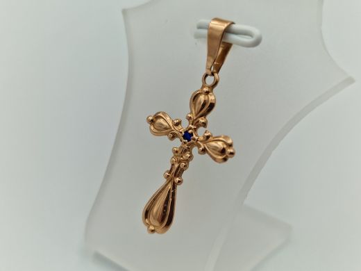 Золотой кулон с цирконом, 1.16 г