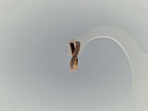 Zelta auskari ar cirkoniju, 2.43 g