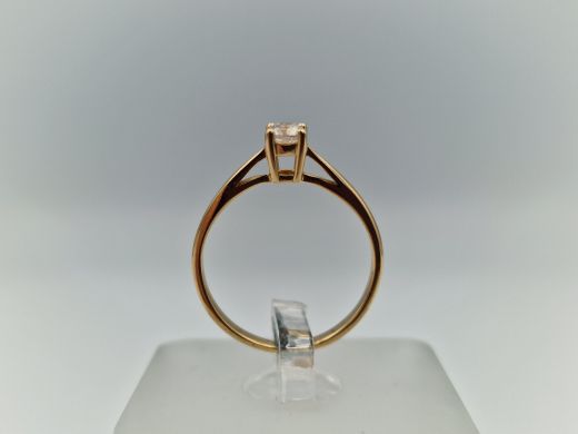 Zelta gredzens ar briljantiem, 1.91 g, izm. 16
