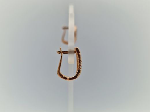 Zelta auskari ar cirkoniju, 2.77 g