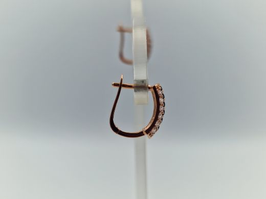 Zelta auskari ar cirkoniju, 1.31 g